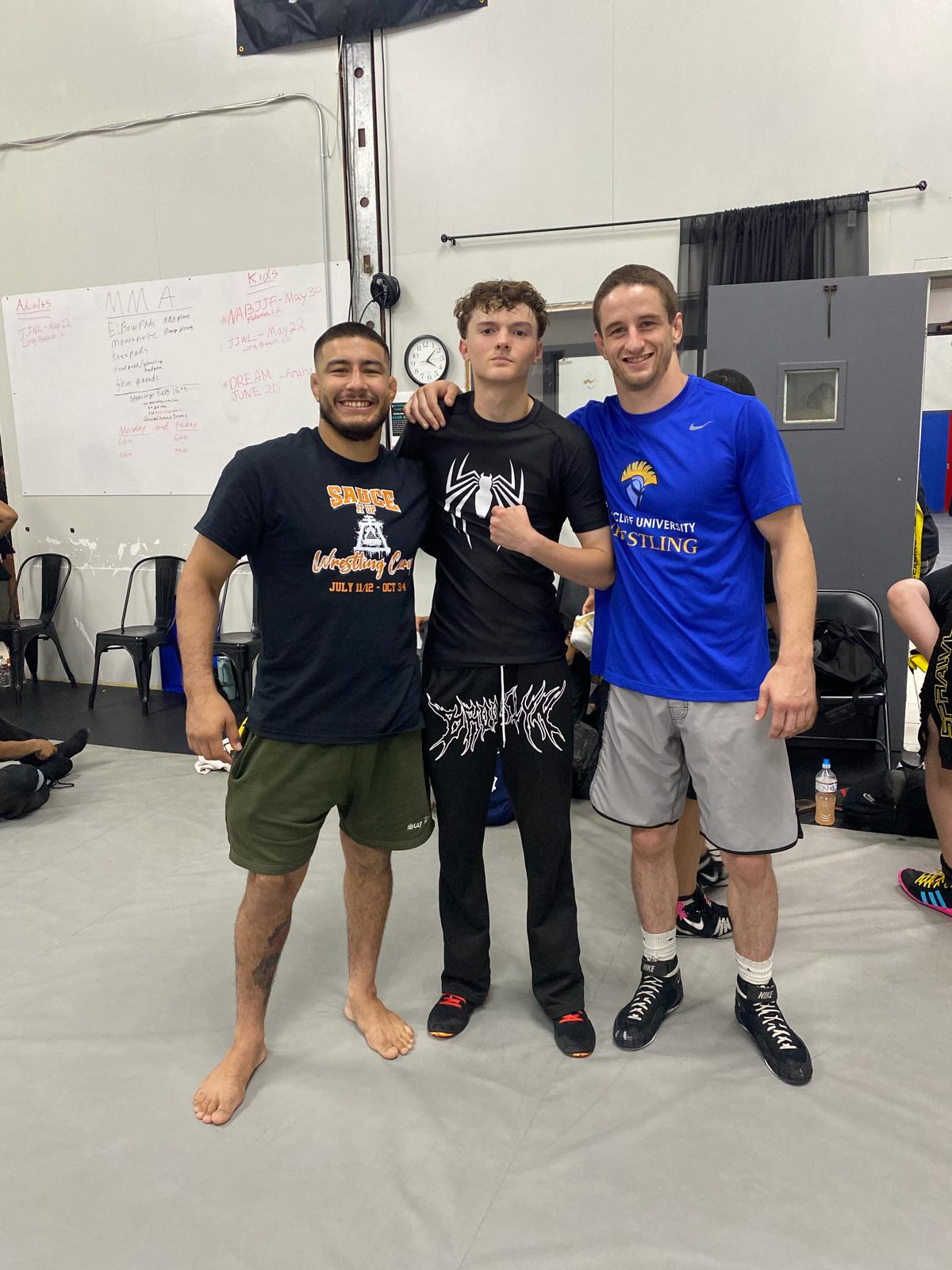 Youth wrestling practice